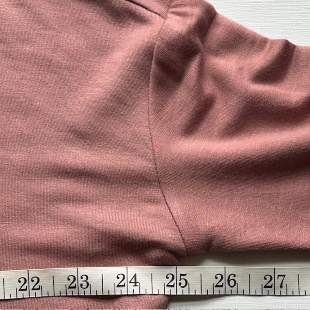Workshop Republic Clothing‎ Thistle Mauve 3/4 Sleeve Hoodie Sweatshirt Small NWT - Picture 9 of 10